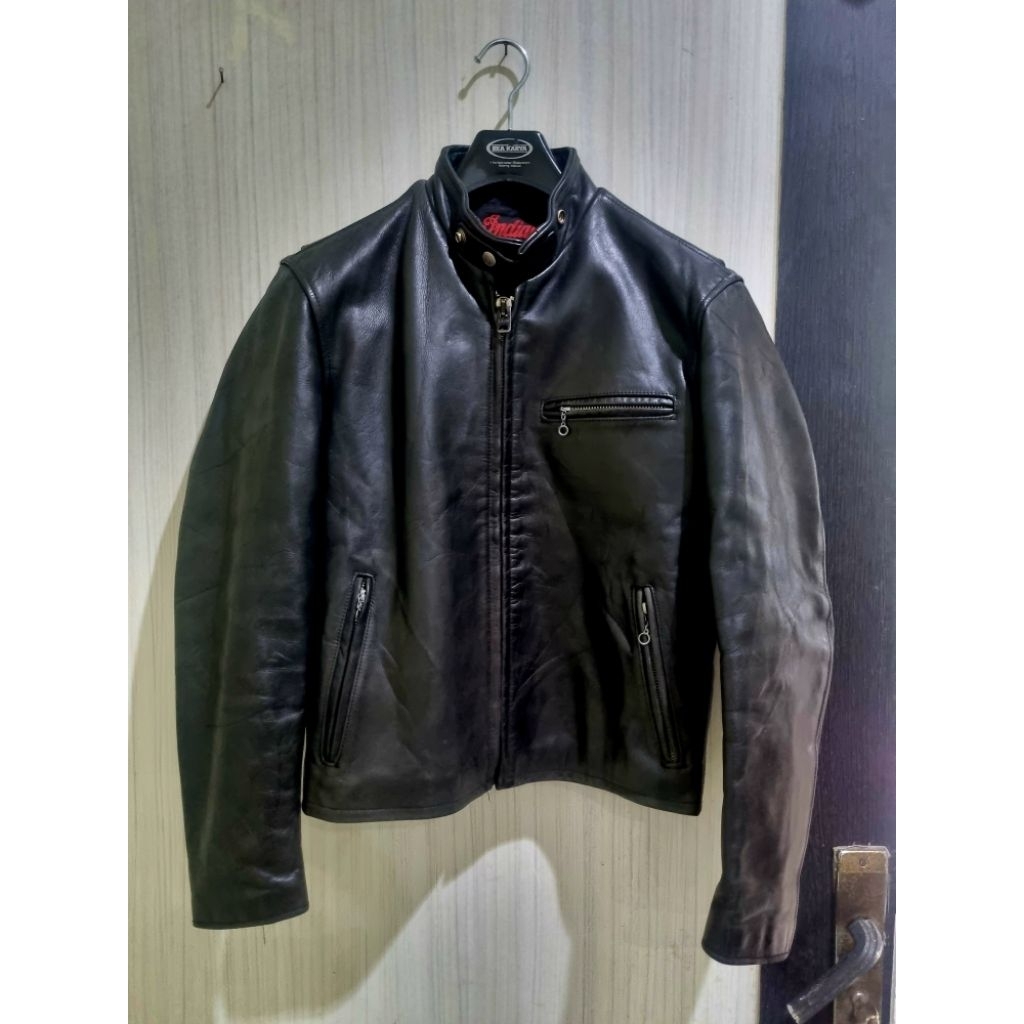 Jaket Kulit Indian Caferacer steerhide like RBC Schott Harley Vanson Avirex Aero