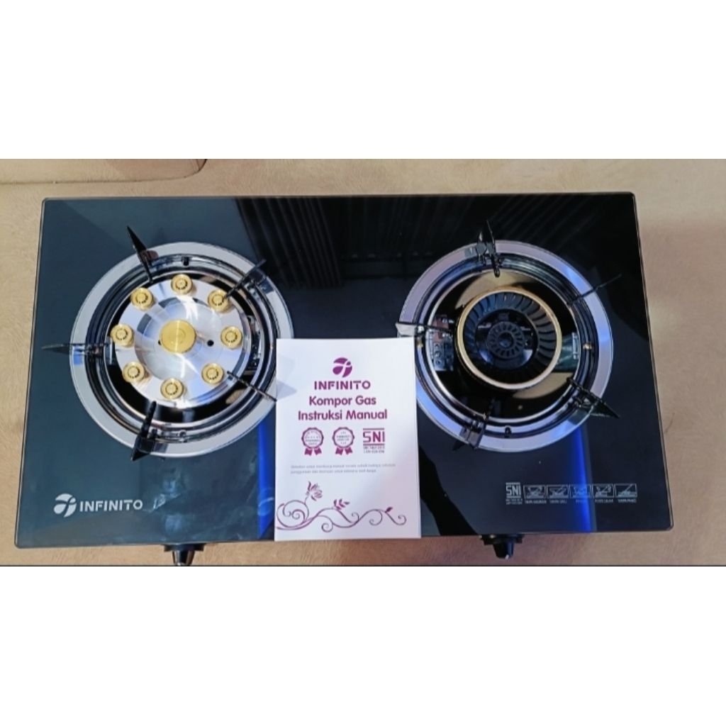 Kompor Kaca 2 tungku infinito