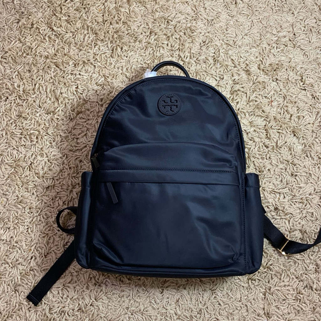 Tory Burch Ella Nylon Backpack Black