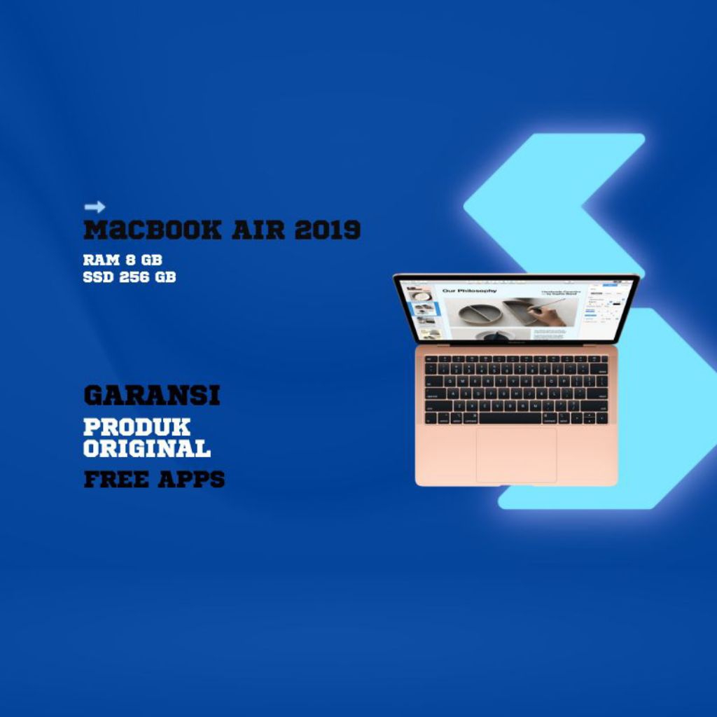 MacBook Air Retina 2019 13inch RAM 8GB SSD 256GB Second