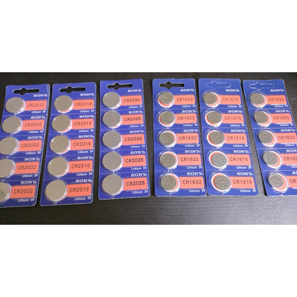 BATERAI SONY KOIN BULAT CR2032 CR2025 CR2016 CR1220 CR1632 CR1620 CR1616 Baterai Battery Batere Koin