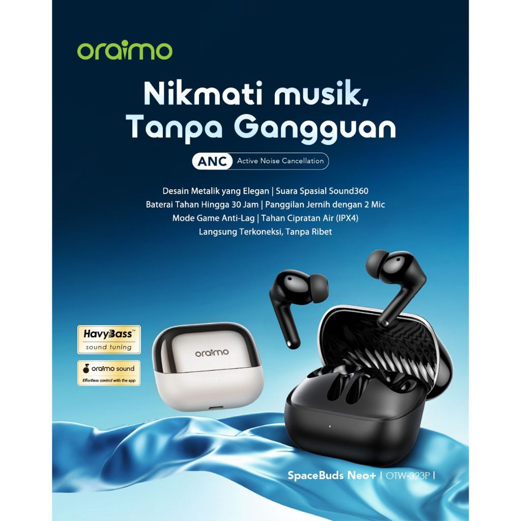 Oraimo SpaceBuds Neo OTW-323 Earphone Nirkabel Stereo True Wireless