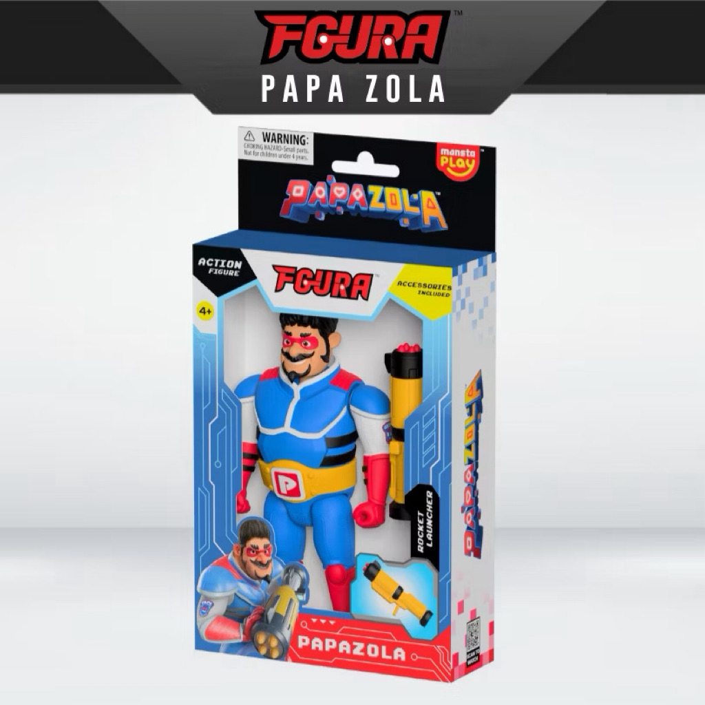 Fgura Boboiboy Papa Zola dengan Roket