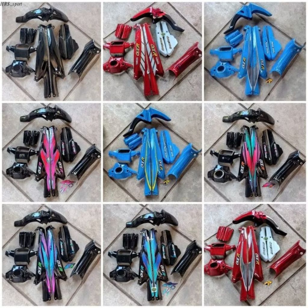 bodyset set body yamaha alfa all warna set stiker stripping pilihan original