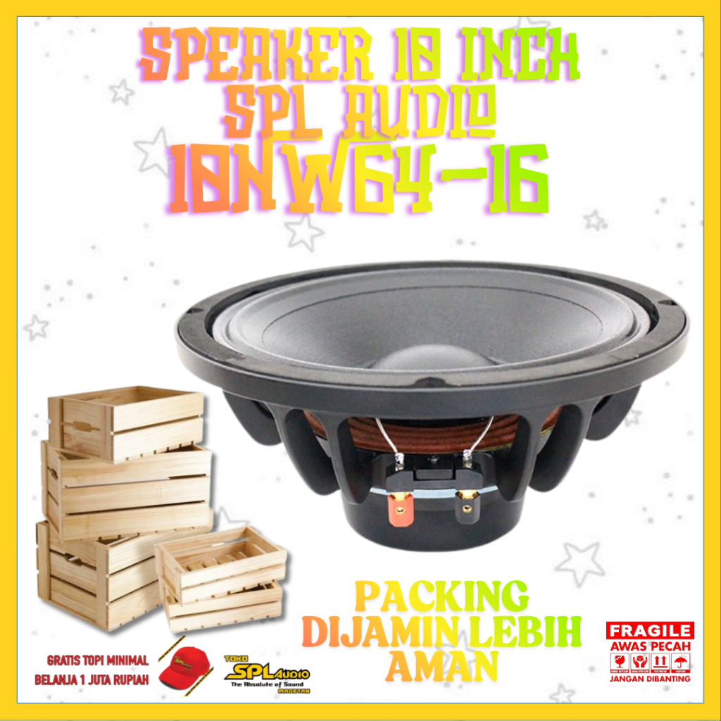 SPL Audio Speaker 10 Inch 16 Ohm 10NW64-16