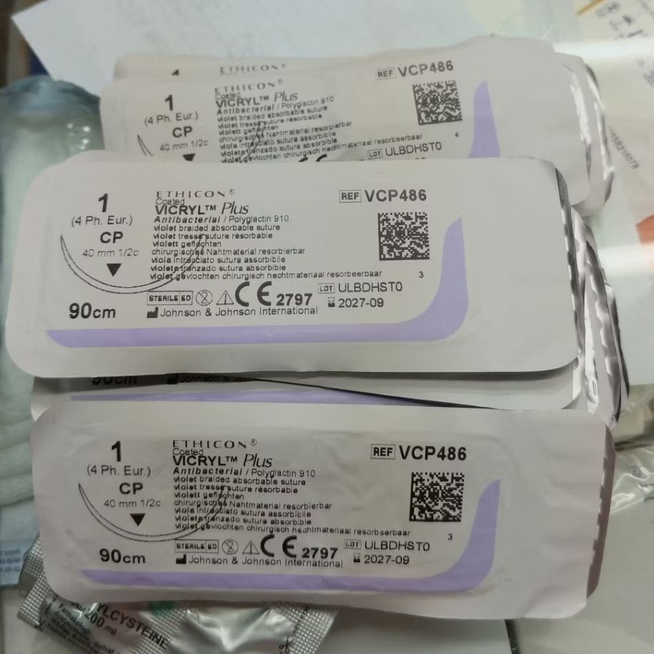 Vicryl plus 1 vcp486 cutting