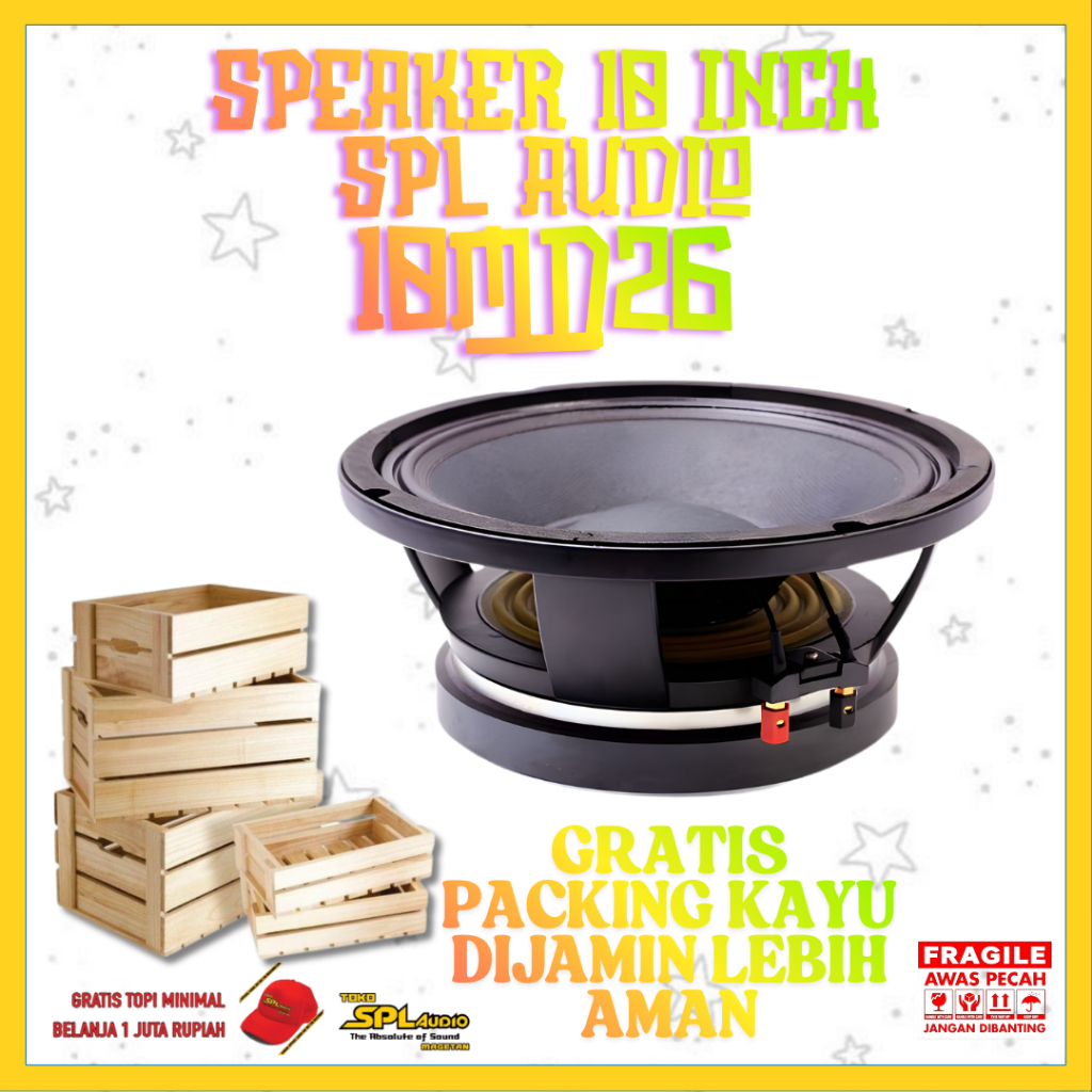 Speaker 10INCH SPL Audio 10MD26 harga per 8 pcs