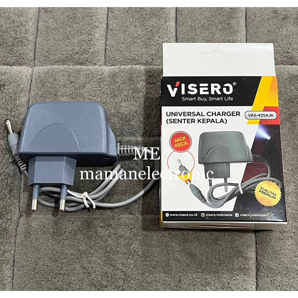 CHARGER SENTER KEPALA VISERO VAS-425A / UNIVERSAL CHARGER SENTER KEPALA JAK KECIL
