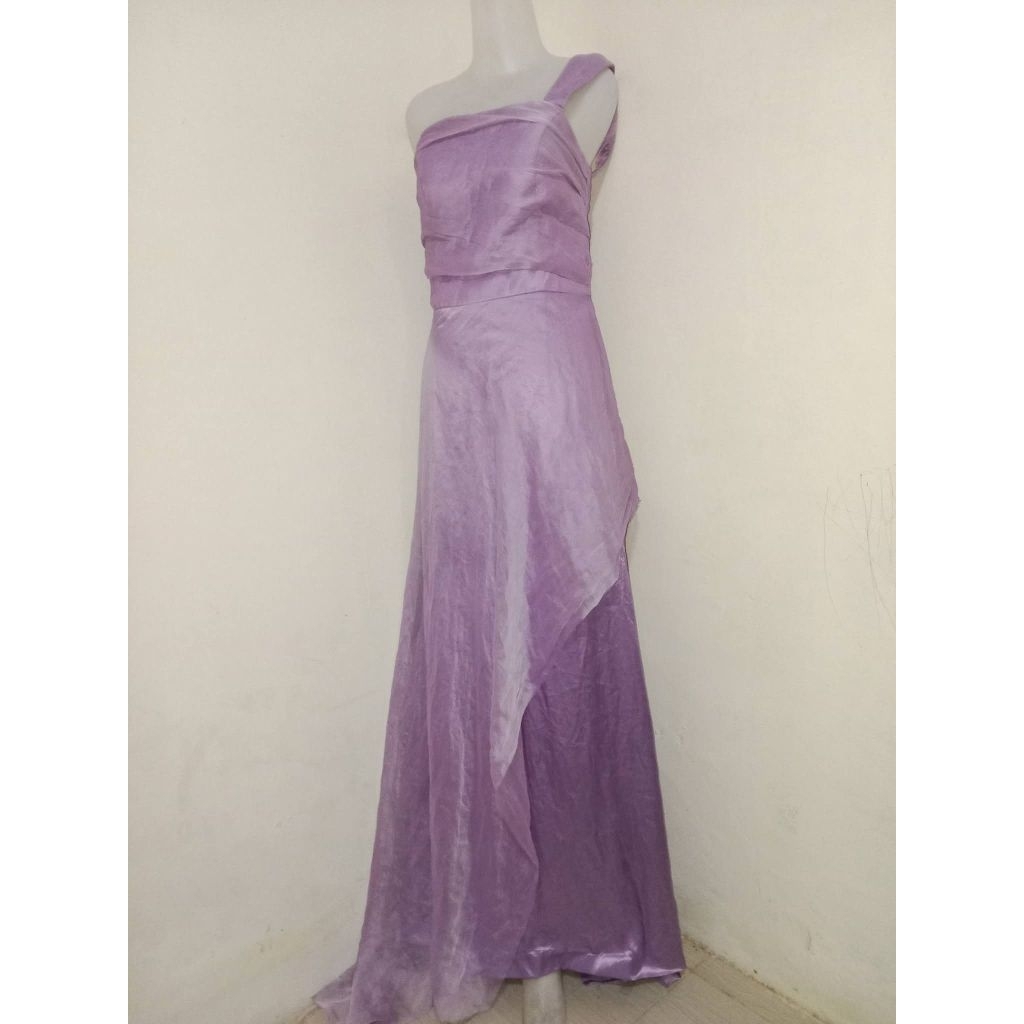 longdress ungu/gaun pesta ungu lilac