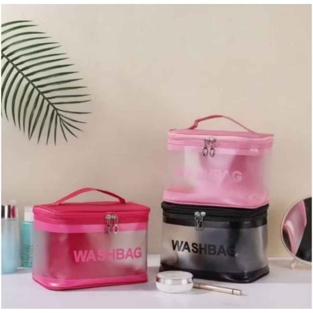 Tas Mak Up Waterproof Tas Alat Mandi Transparan Waterproof