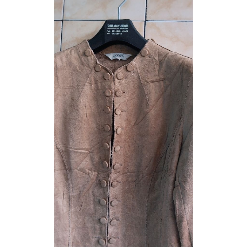 Jacket Sinte, Ld 90 pj 51bahan suede sinte