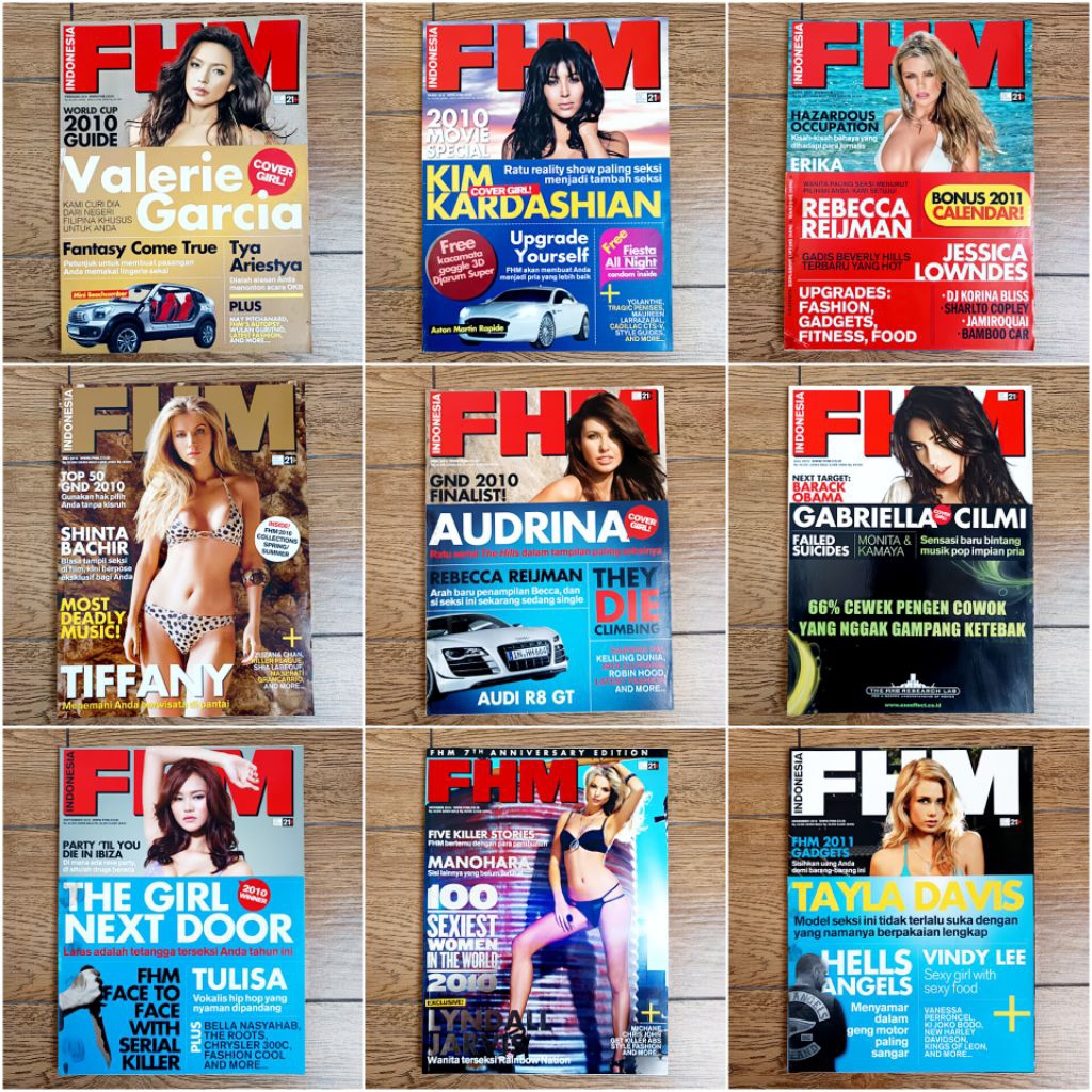 Majalah FHM Indonesia ( For Him Magazine ) edisi tahun 2010.