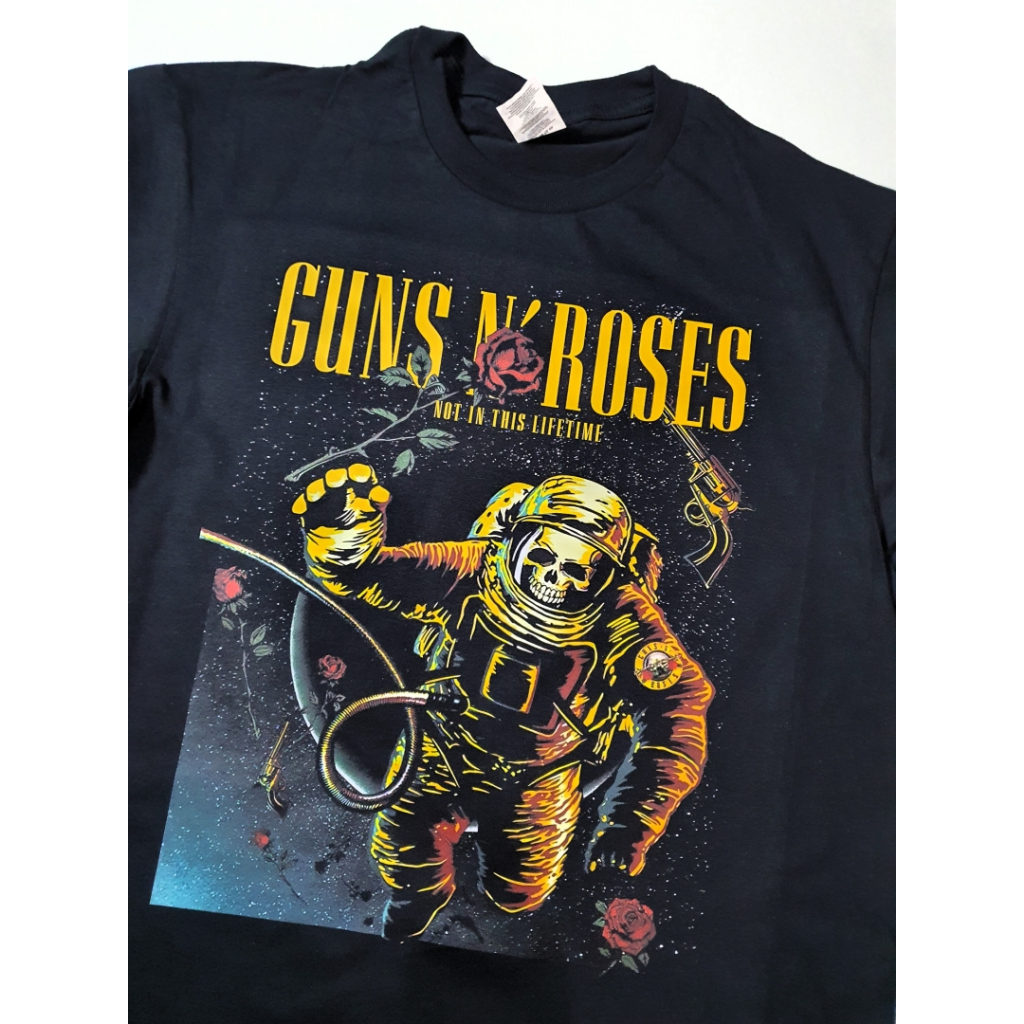 Kaos Baju Band Rock GNR Guns N Roses Not In This Lifetime Bahan 100% Katun Premium 24s - GNR42