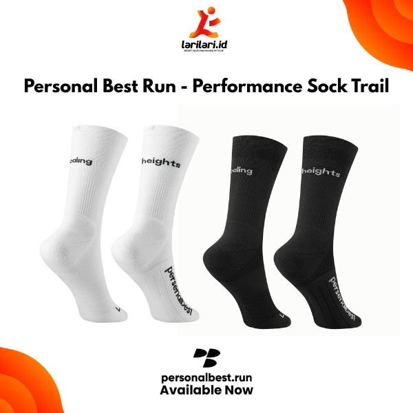 Personal Best Run - Performance Trail Sock kaos kaki olahraga