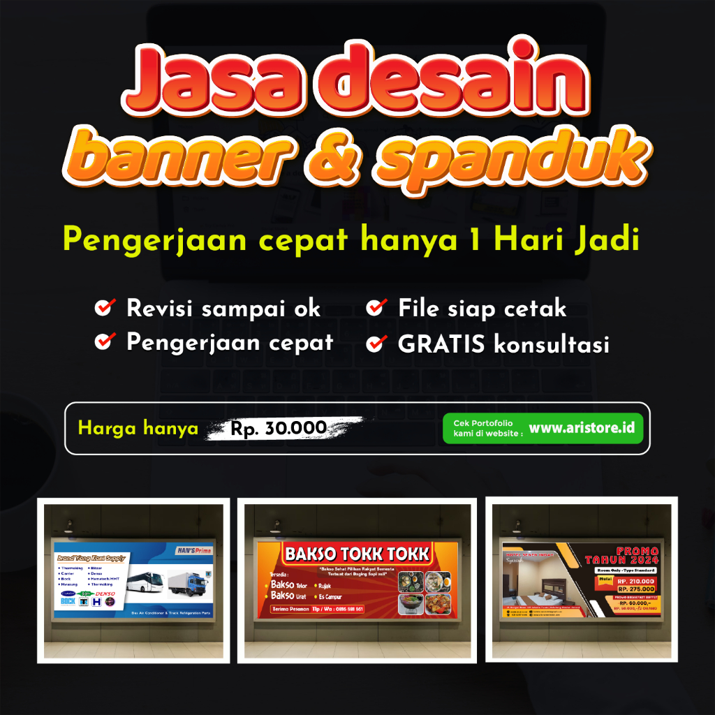 jasa desain banner spanduk santuan partai