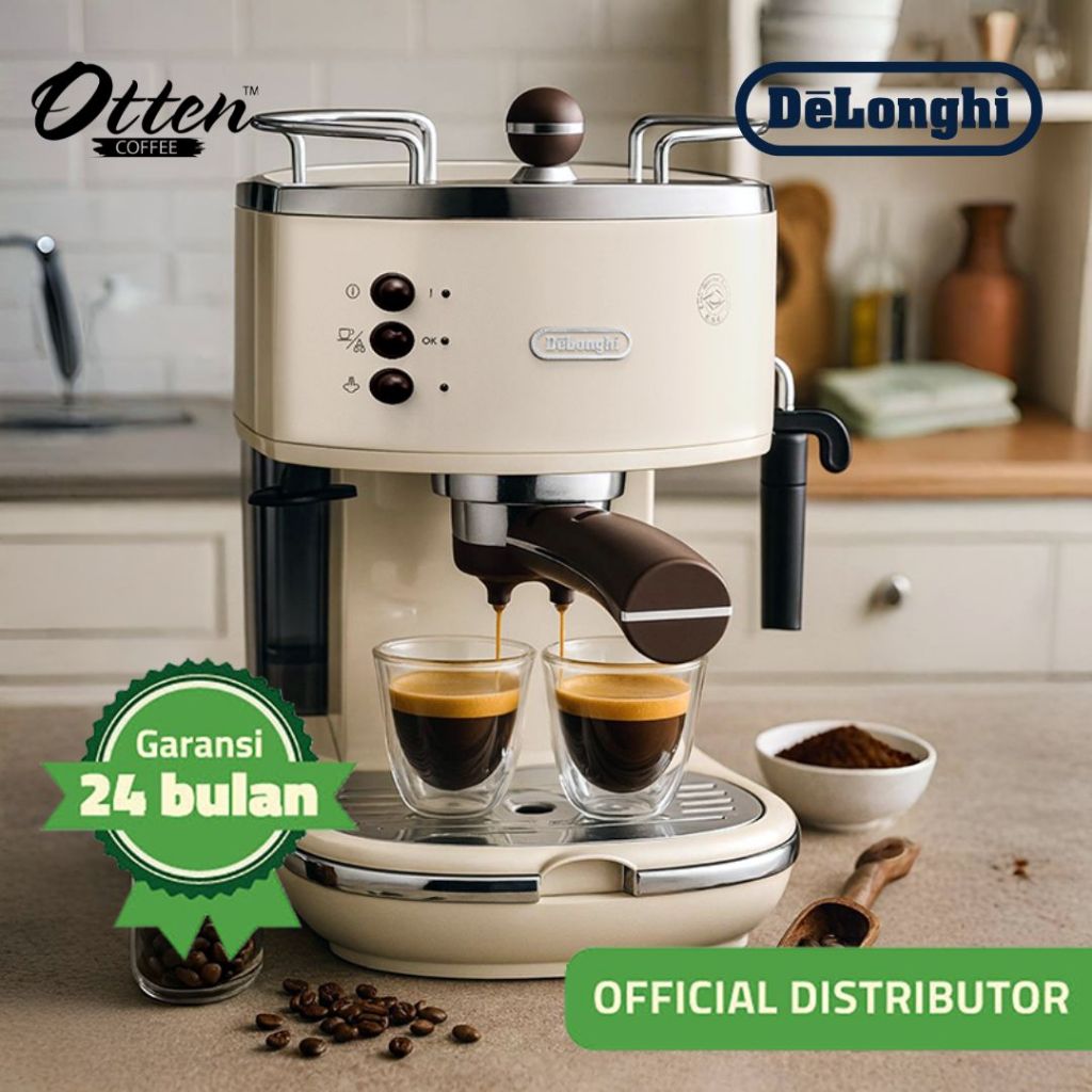 DeLonghi - Icona Vintage Espresso Machine ECOV 311.BG - Mesin Kopi Espresso