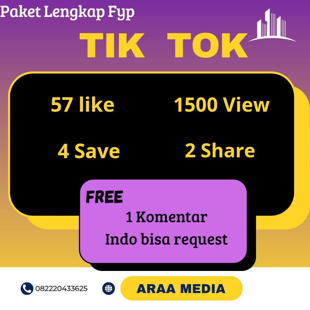 Paket lengkap fyp TikTok