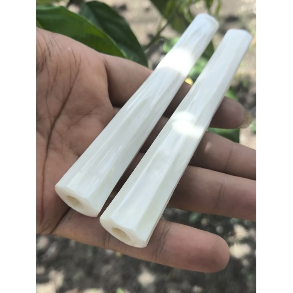 PIPA ONCE TULANG IKAN PUTIH TEBAL SEGI DELAPAN