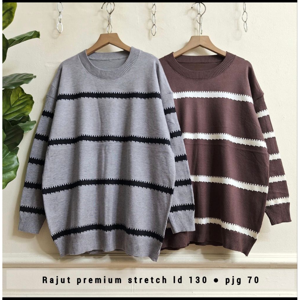 Real pic ORIGINAL dan TERMURAH Blouse Rajut tebal PREMIUM IMPORT / Atasan Oversize rajut PREMIUM But