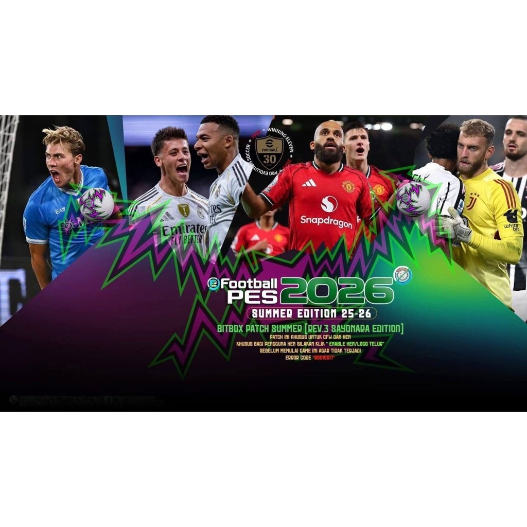 eFootball PES Bitbox Patch PS3 CFW/ HEN