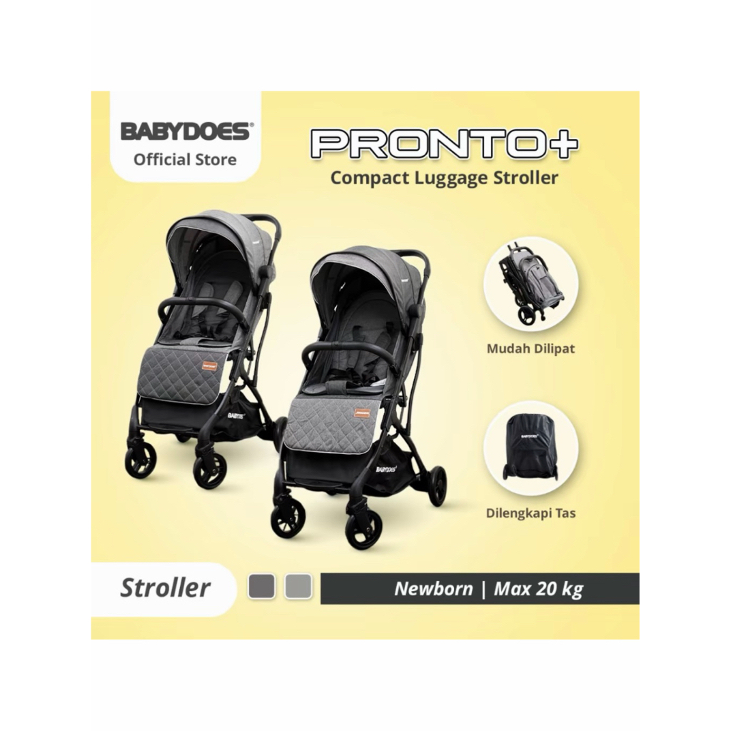 #103 PRELOVED - BABYDOES Stroller CH2221 SN PRONTO+