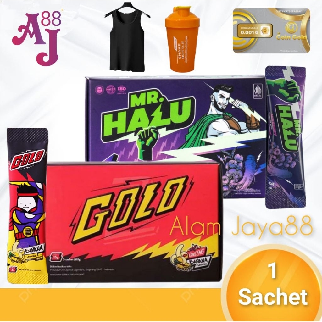 1 SACHET MISTER GOLO - MISTER HALU GINSENG GOLO SUPLEMEN