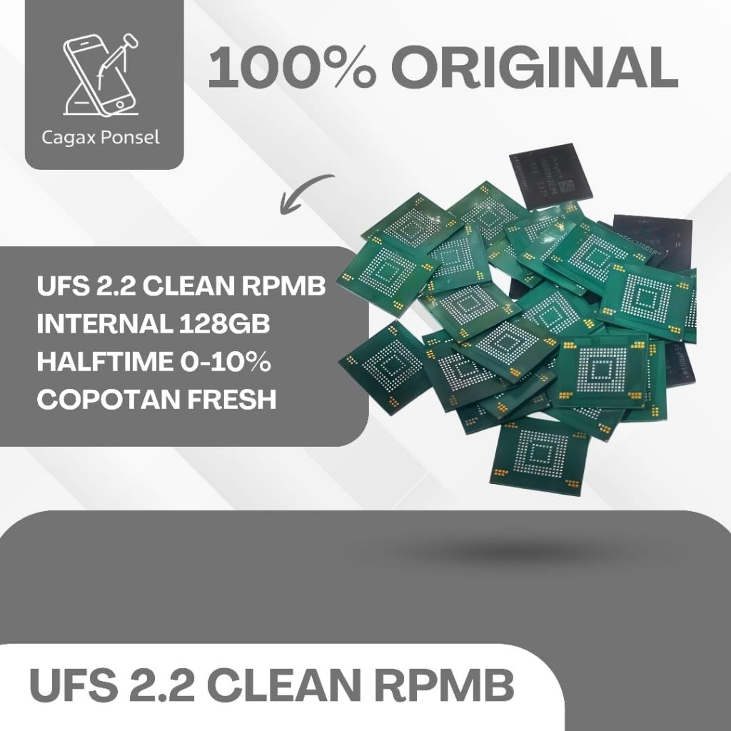 UFS 2.2 CLEAN SKYHINIK BGA 153 128gb SUPORT BANYAK TYPE