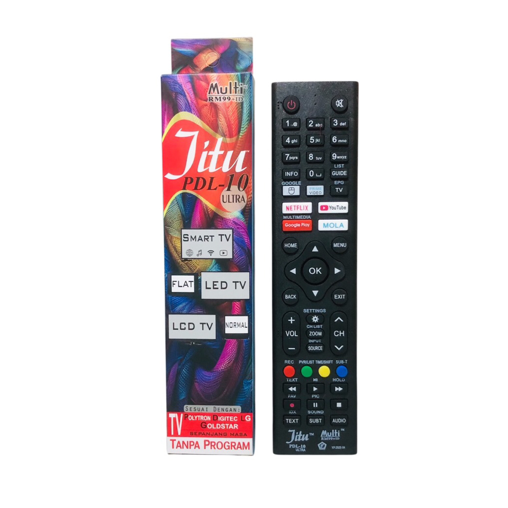 Remote TV Polytron Android TV Smart TV LED LCD TV Jitu PDL Polytron