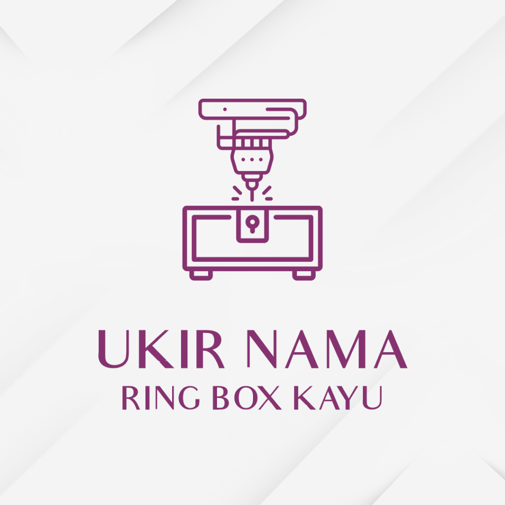 UKIR NAMA RING BOX KOTAK CINCIN KAYU - WAJIB CO Jika Ingin Ukir Nama Ring Box