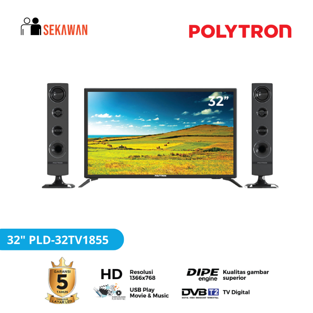 POLYTRON Cinemax Digital LED TV 32 Inch PLD 32TV1855