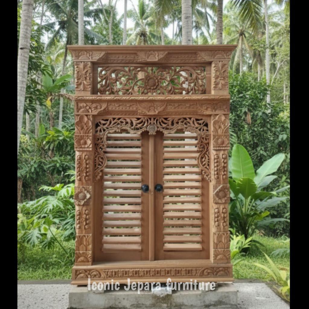 jendela ukir kayu jati / gebyok jendela / jendela rumah