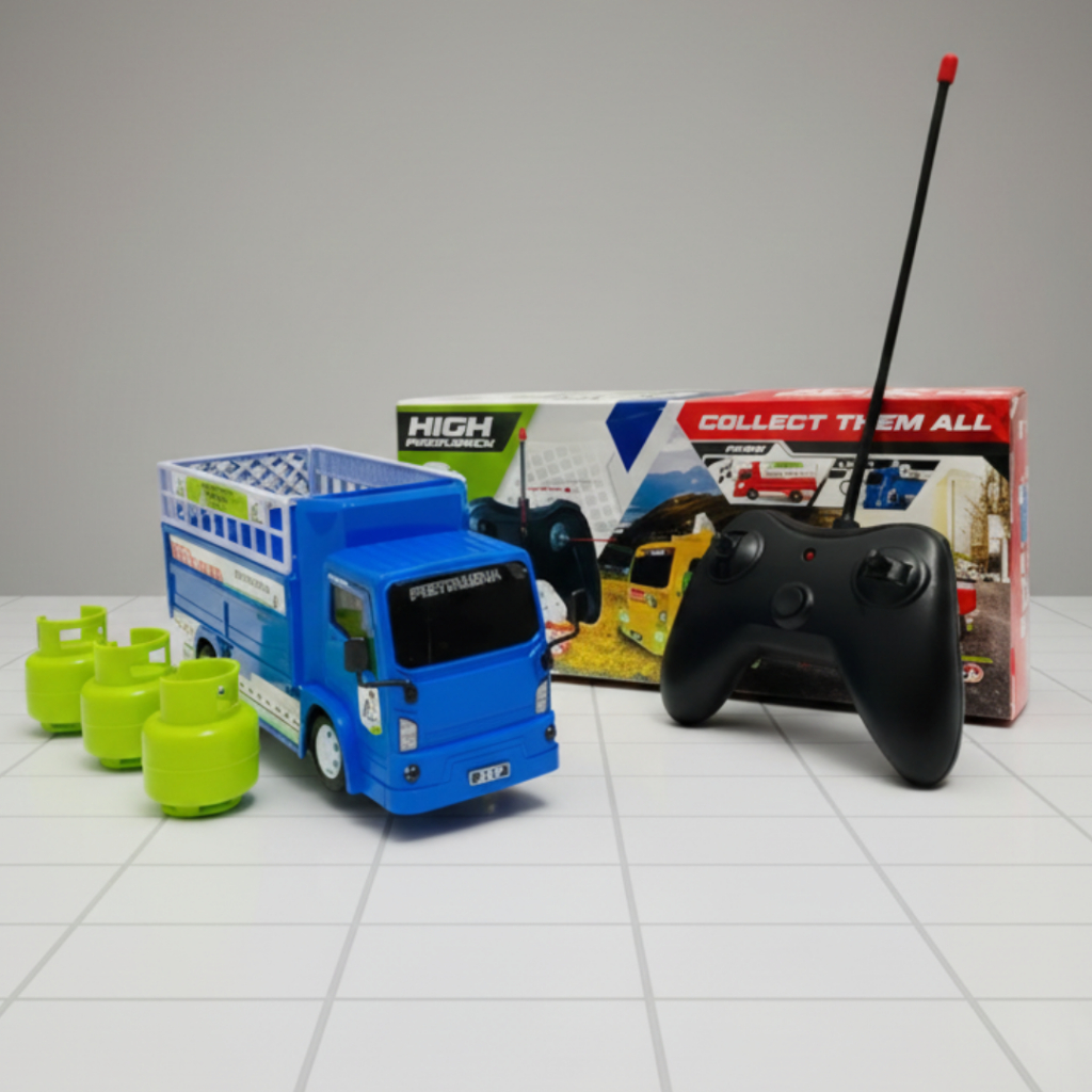 Mainan Anak Laki Laki/ Mobil Remote / Truck Oleng Mobil Pengankut Gas Elpiji
