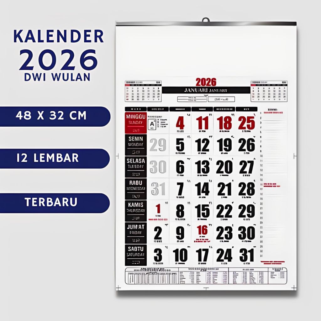 Kalender 2026 Pasaran Jawa Kalender 2026 Dinding