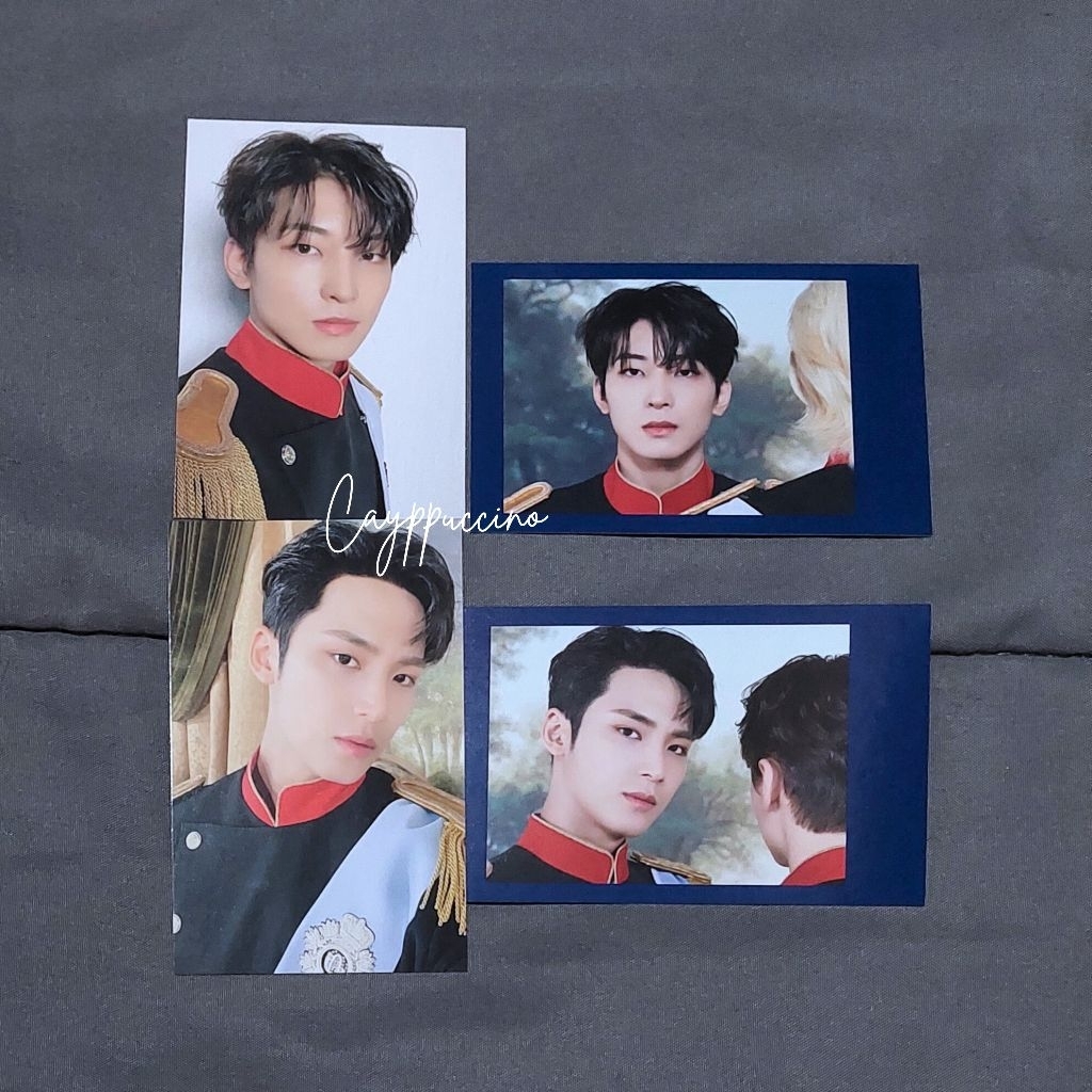 [READY STOCK] SEVENTEEN Wonwoo Mingyu Seventeen Cafe PC Tray Table Mat + Instant Photo Set