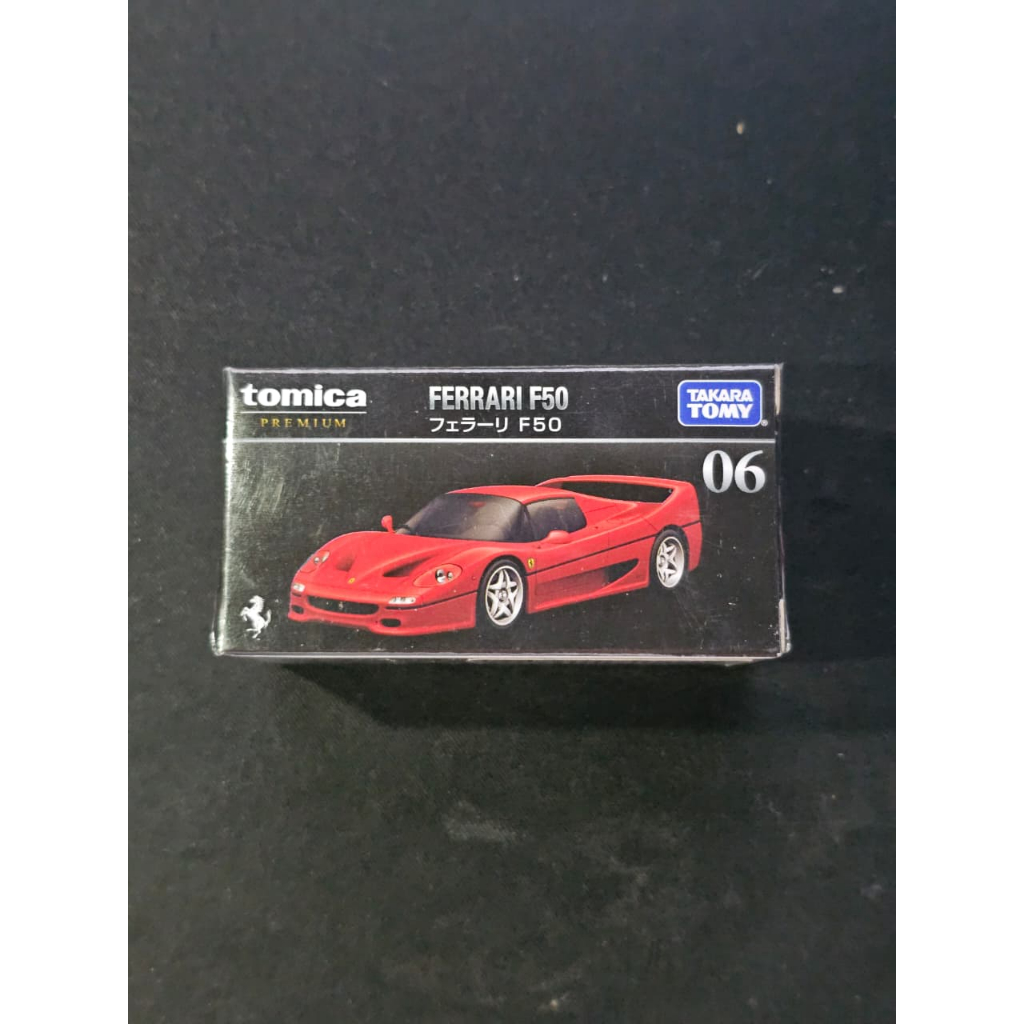 Tomica Premium 06 Ferrari F50 Red Scale 1/62 Diecast Mobil Sport Rare Original Takara Tomy
