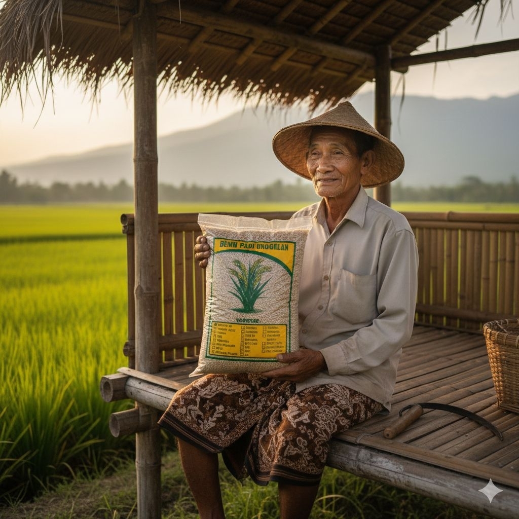 benih padi unggulan berkualitas super CAKRABUANA