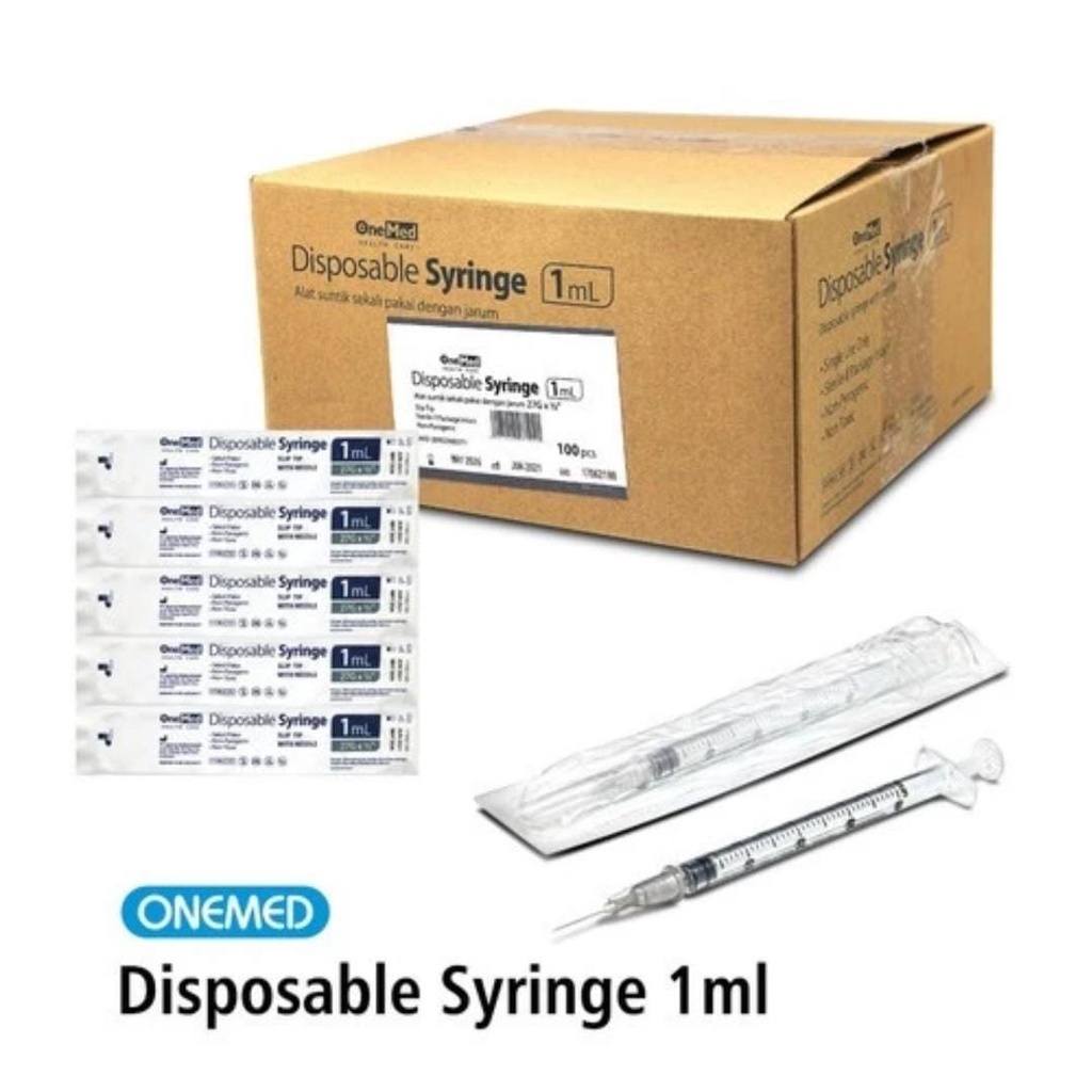 ONEMED - Spuit 1cc BOX | Disposable Syringe 1ml