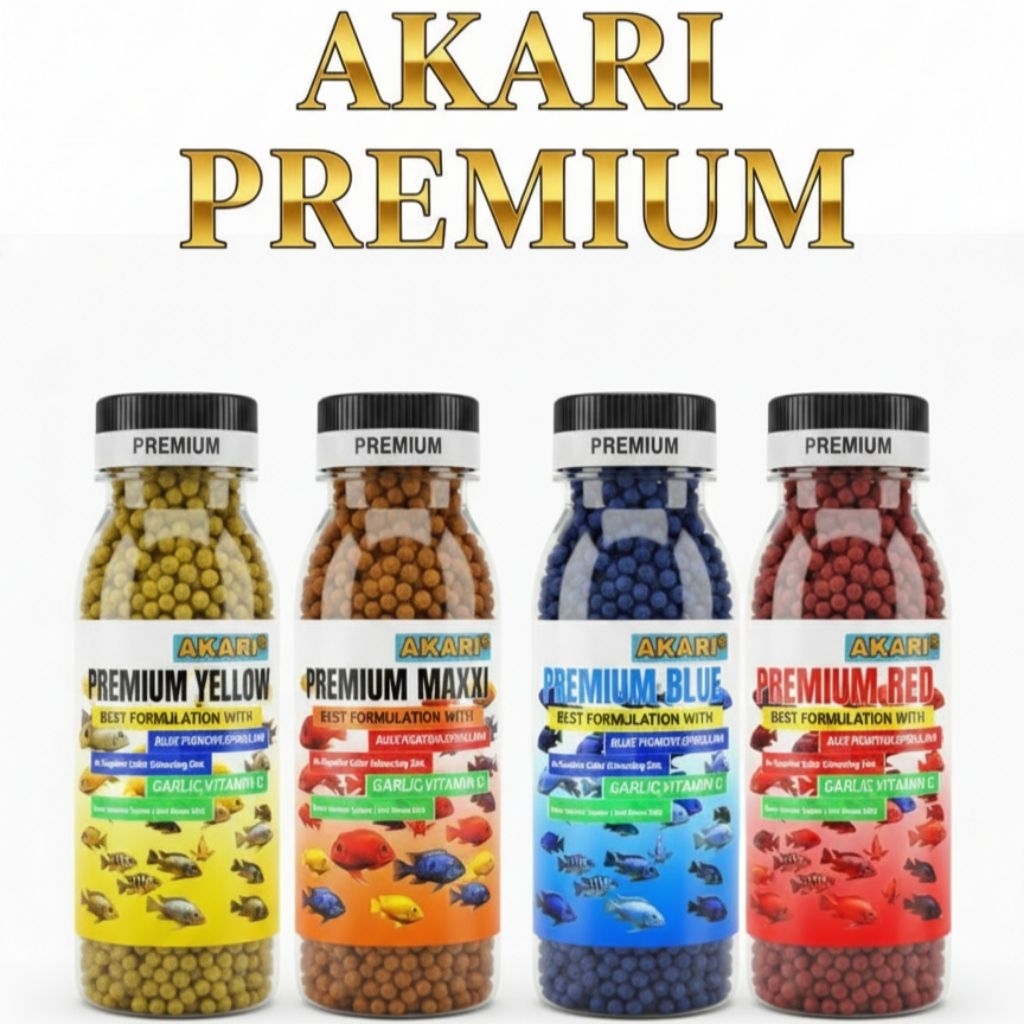 Pelet AKARI Premium Red Blue Yellow Maxi 50gram