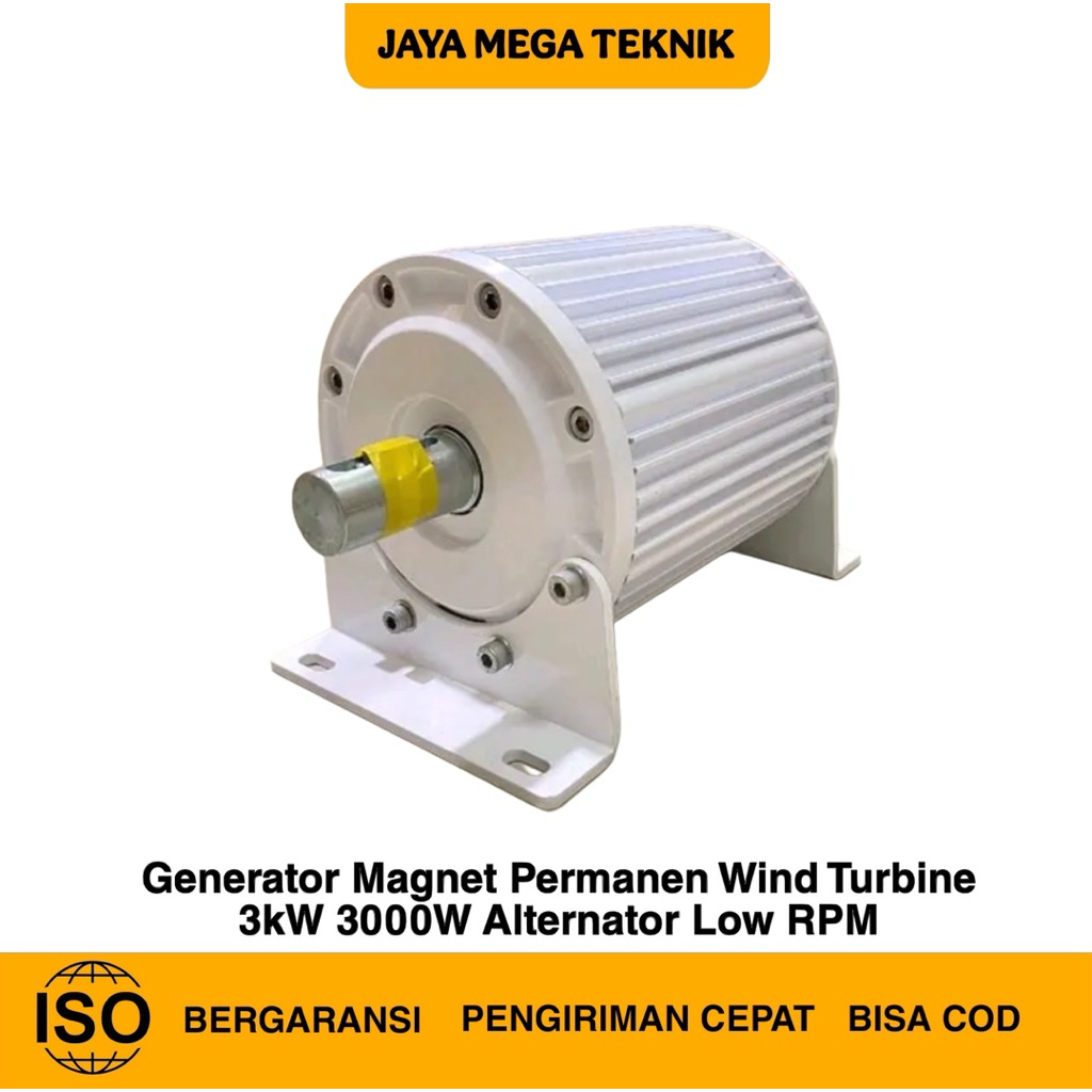 Generator Magnet Permanen Wind Turbine 3kW 3000W Alternator Low RPM