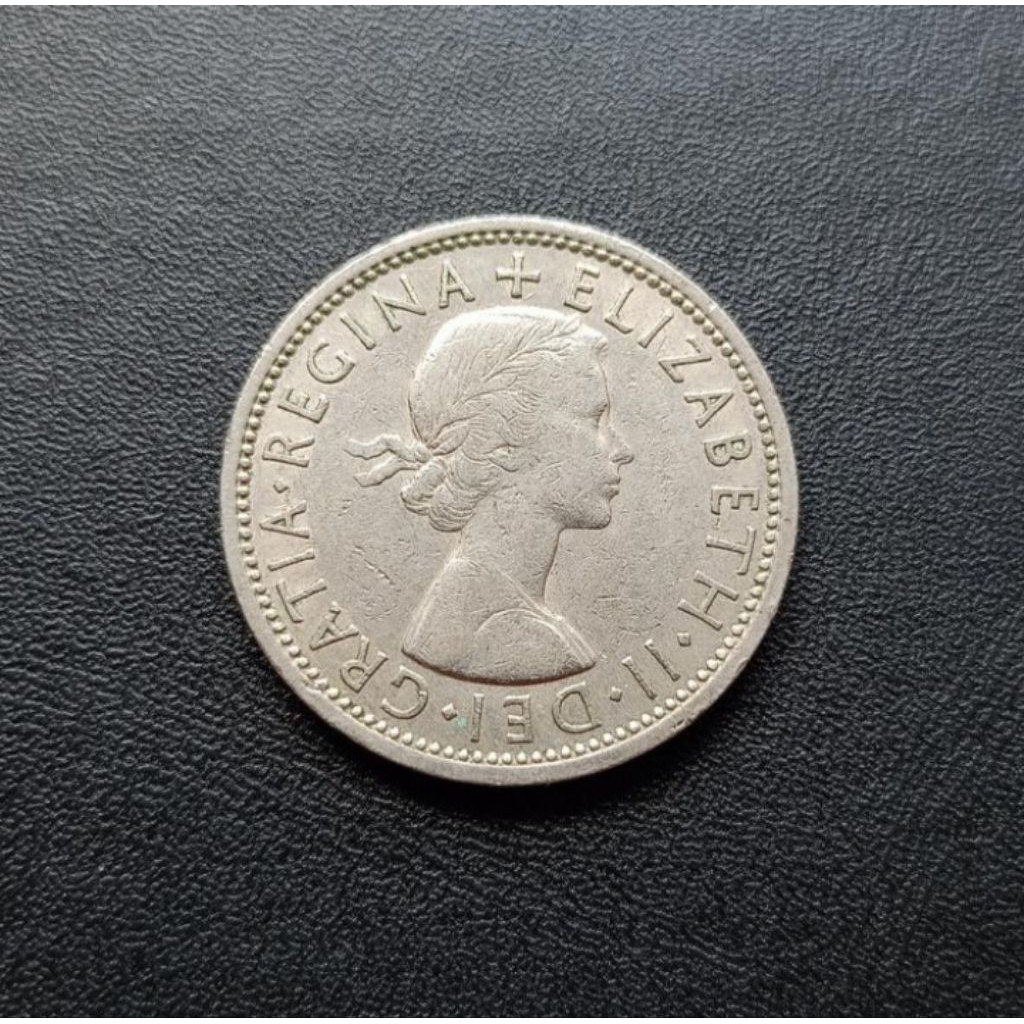 Koin UK 2 Shilling Inggris Britania Koleksi Coin Kuno Lama Antik Asing Luar Negeri Mancanegara