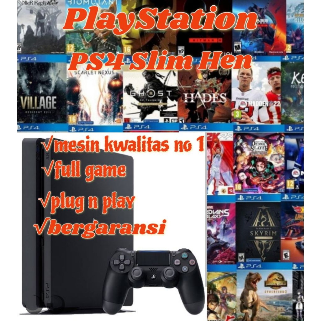 PS4 Slim Hen  Full game 1Tb