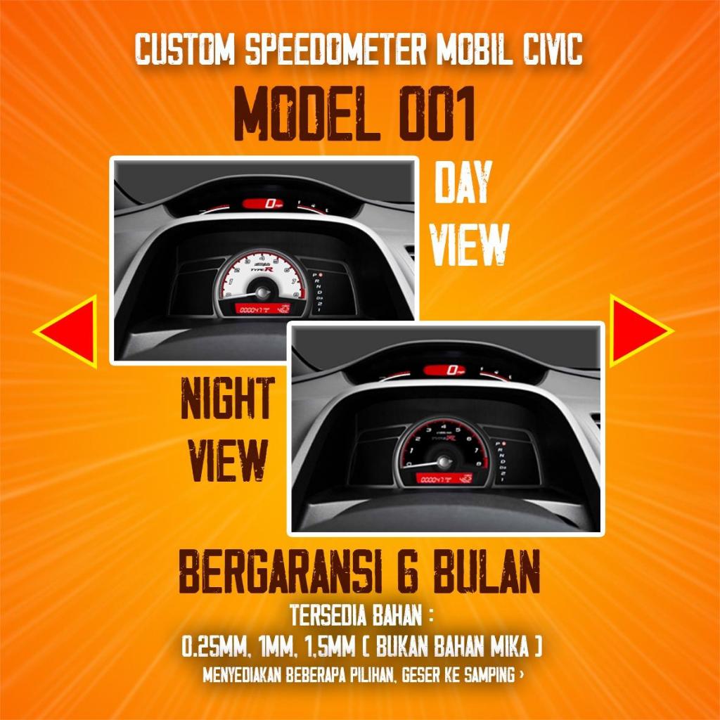 Speedometer Custom Mobil Civic