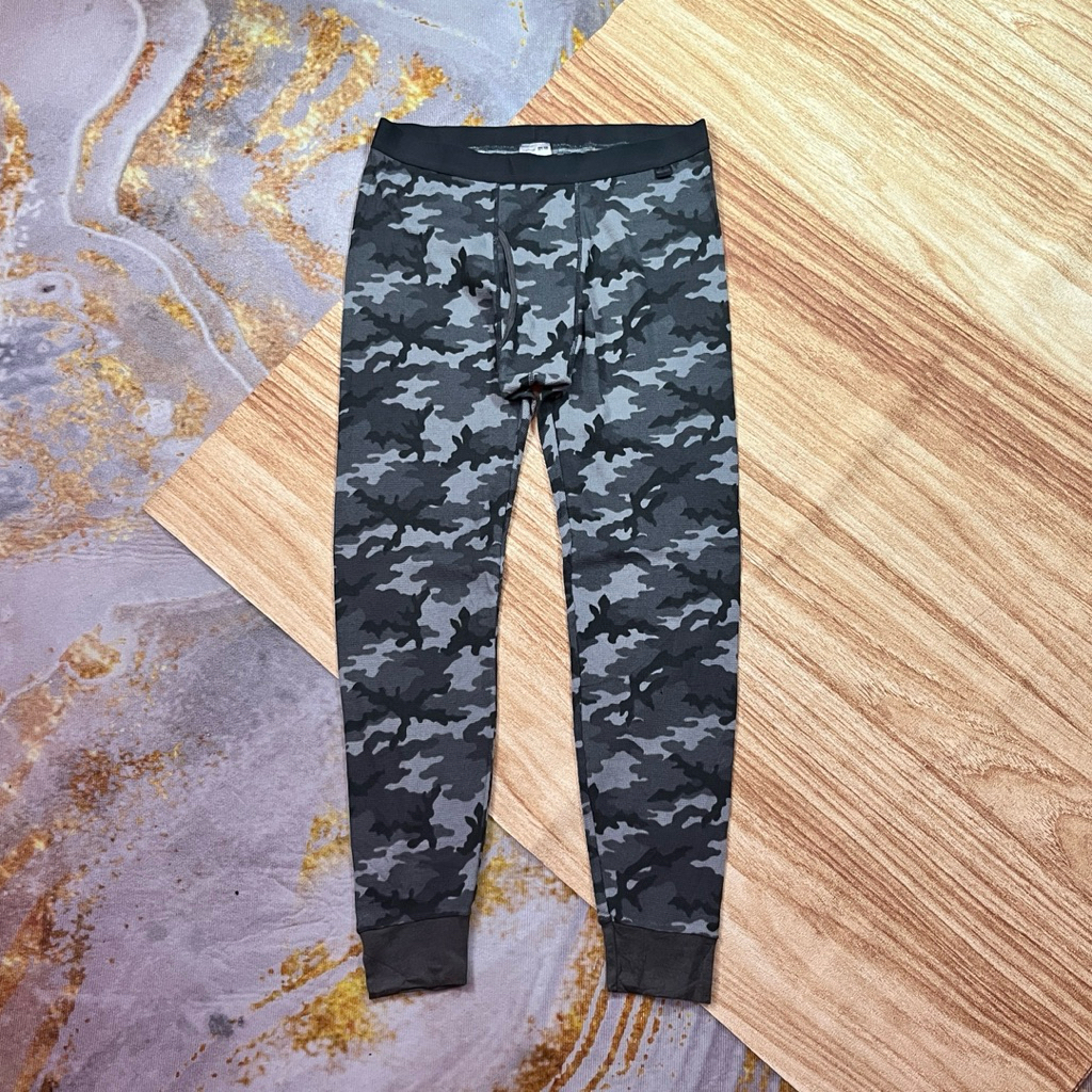 Uniqlo Heattech Tights Men Size XL Camo Waffle