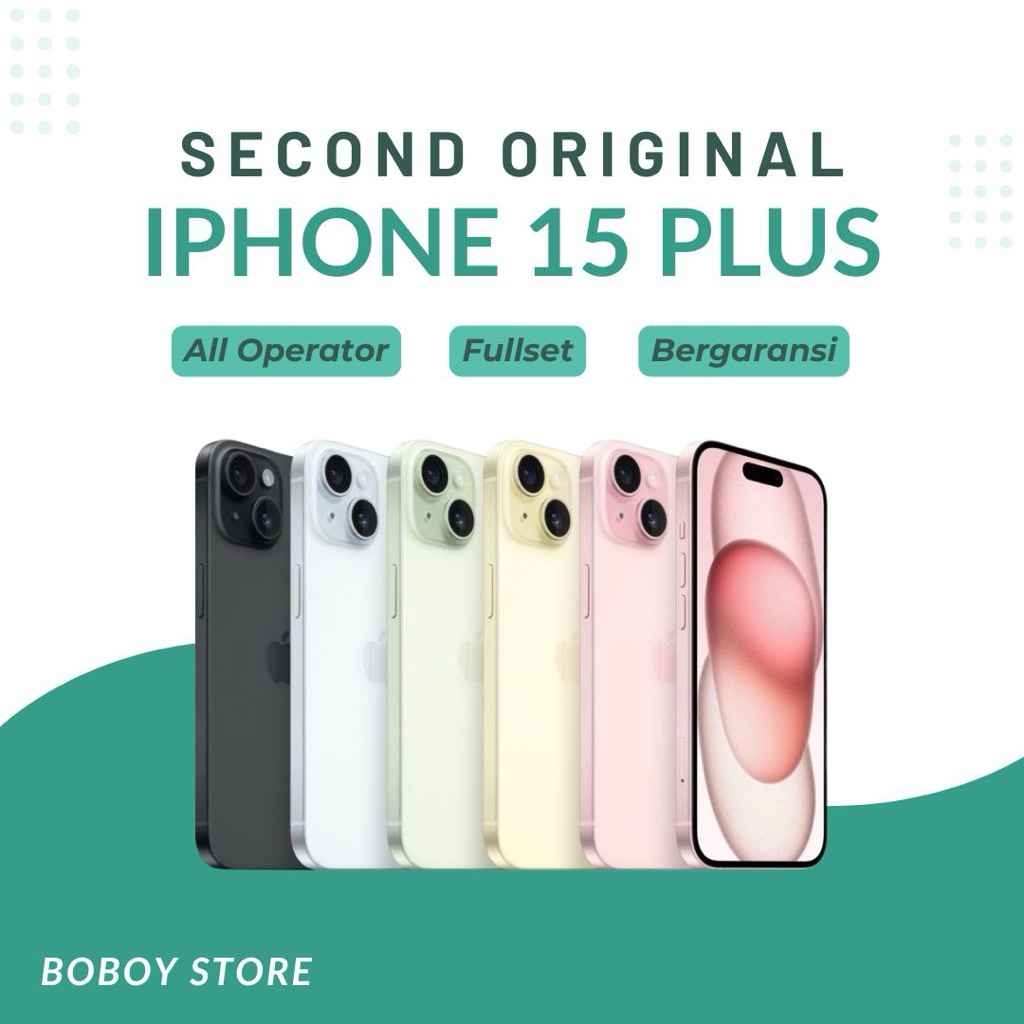Iphone 15 Plus 128Gb / 256Gb / 512Gb Second Fullset