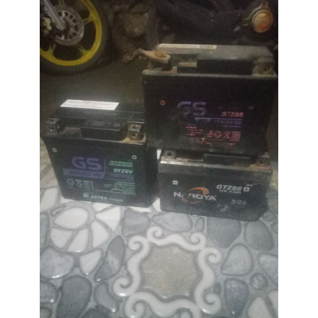 aki kering 12volt KONDISI MATI untuk motor matic