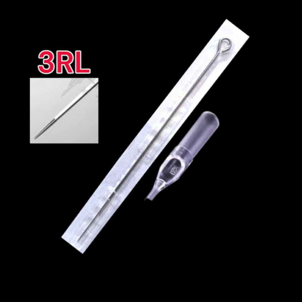 HARGA SPESIAL Paket jarum & dispo tip 3RL sepasang Jarum tato coil / rotary RL3 sepasang