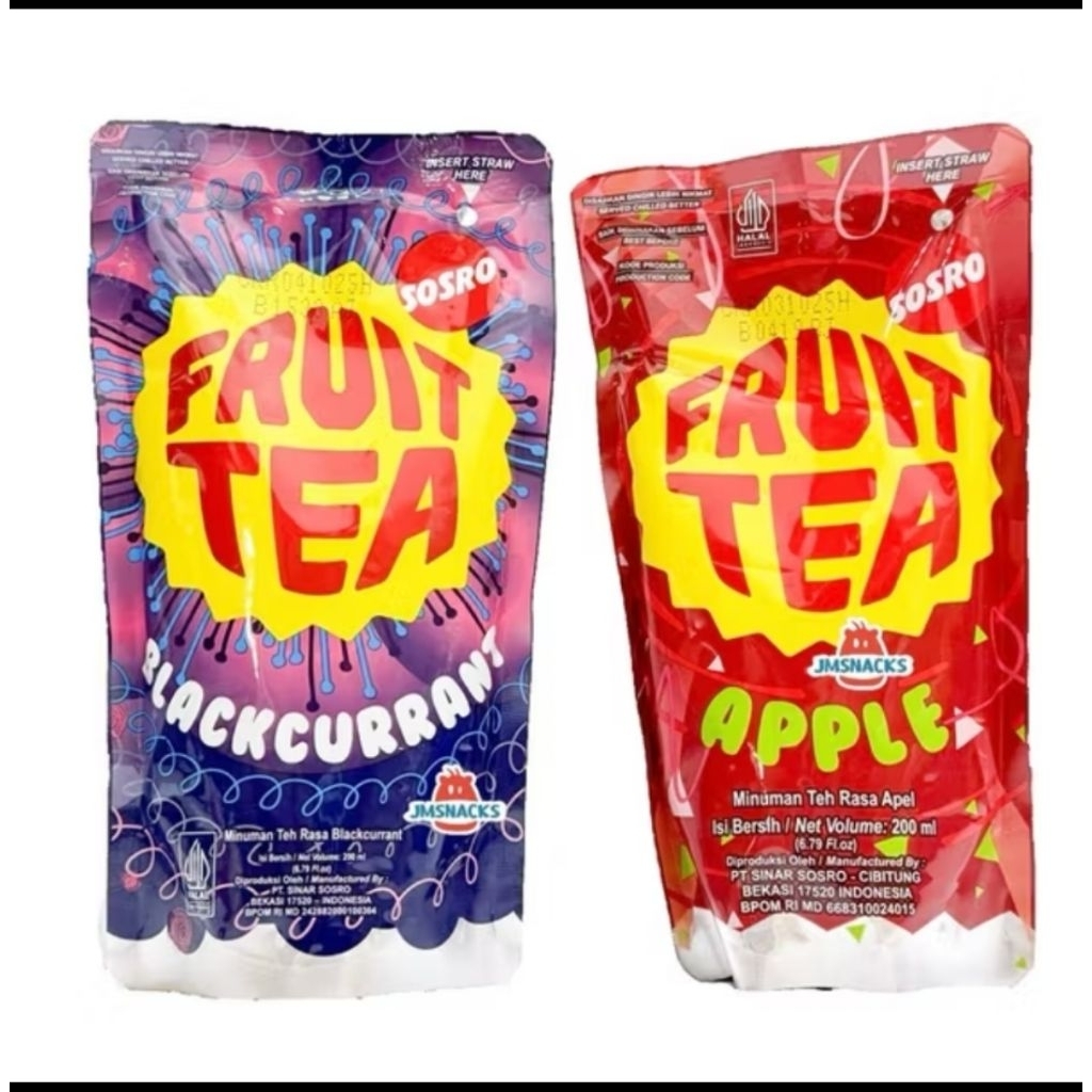 4 pcs Fruitea pouch 200mL