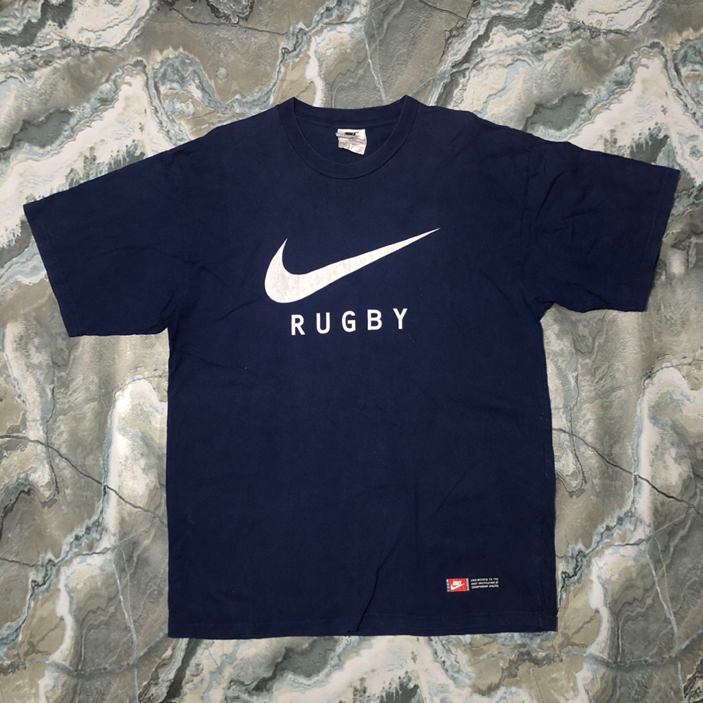 kaos nike rugby swoosh vintage navy