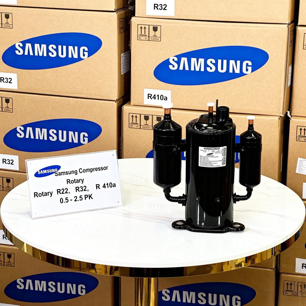 Kompresor AC Split Baru Samsung 0,5, 0,75 PK, 1 PK, 1,5 PK, 2 PK, 2.5 PK (R22/R32/R410A) Garansi