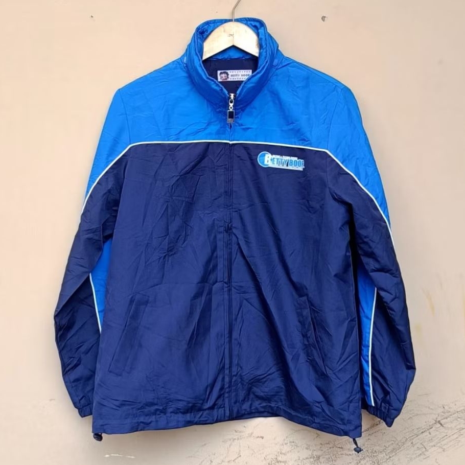 Jacket betty boop windbreaker vintage colorblock
